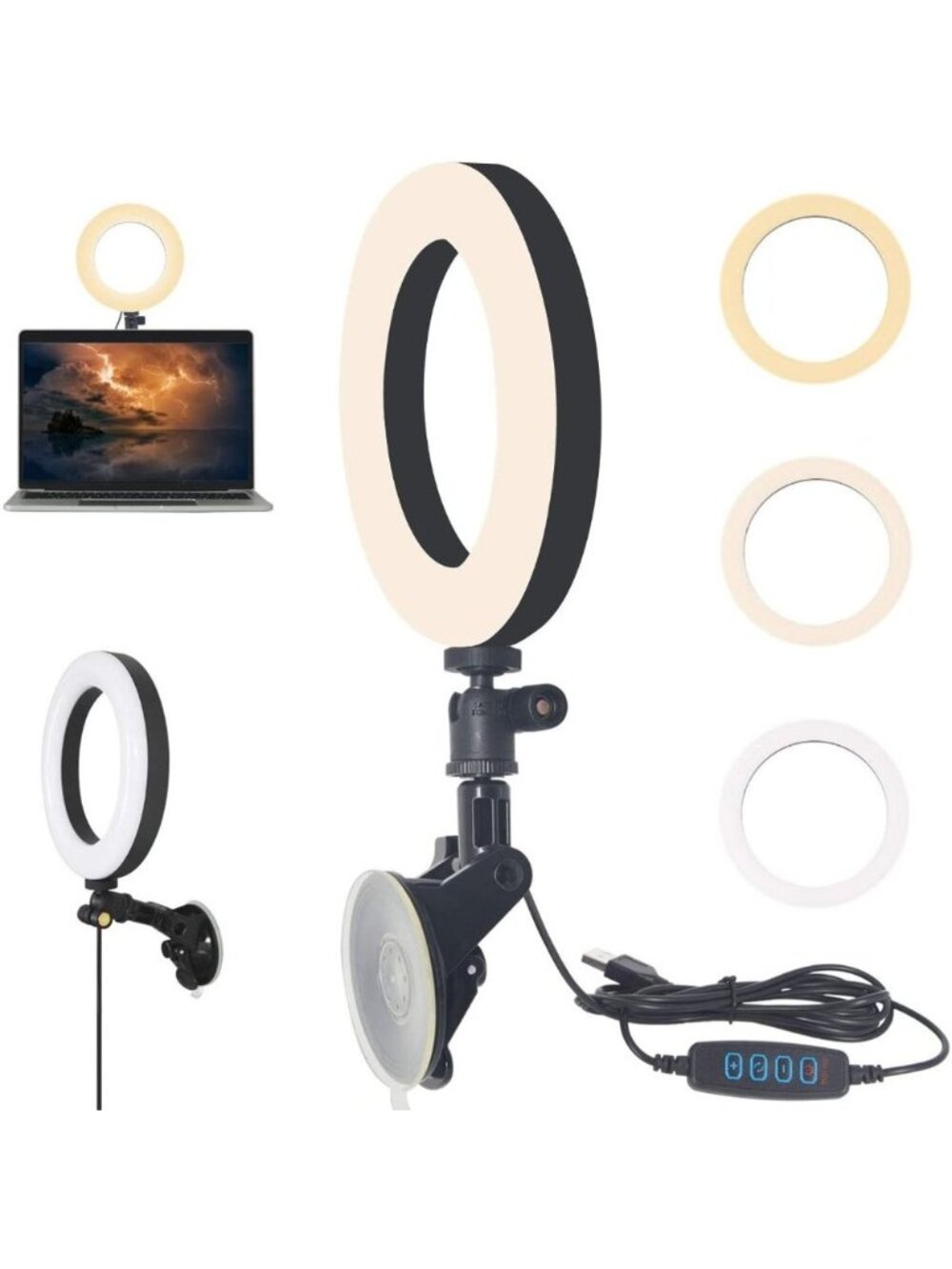 RING LIGHT 6" - New // USB Makeup Streaming Video Lamp
